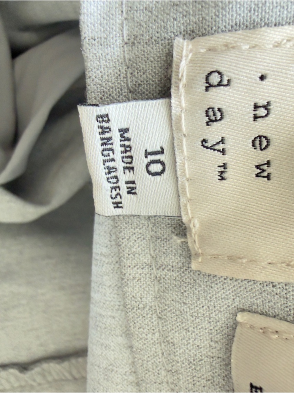 A New Day 10R Gray Stretch Tapered Leg Office Casual Quiet Luxury Pants NWT - Picture 7 of 9